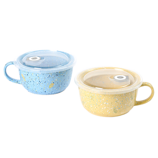 Polmarken Stella 泡麵碗 600ml 2件組, 1套, 太平洋藍+芥末黃