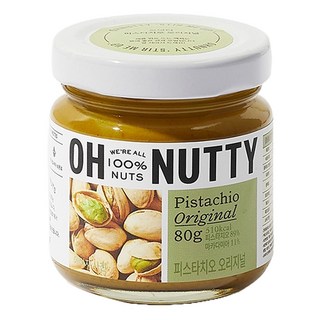 OH NUTTY 開心果抹醬 原味, 1罐, 80g