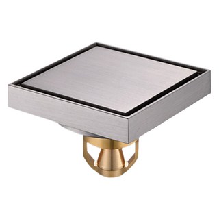 WIDE VIEW 磁懸浮黃銅防臭隱形地漏, 10 x 10 x 8cm, 1個