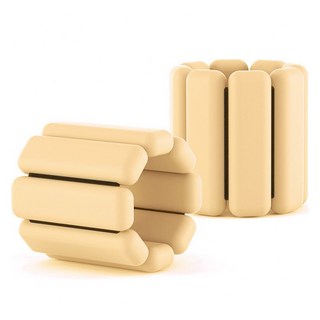루아즈 손목 발목 실리콘 모래주머니 중량밴드 2p, 베이지, 1kg