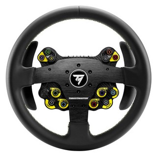 THRUSTMASTER 圖馬斯特 EVO Racing 32R Leather ADD ON PS5/PS4/XBOX/PC適用 黑色, 單一商品, 1個