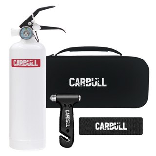 카불 익스트림 차량용 소화기 700ml + 비상망치 + 망치스트랩 + 전용 파우치 세트 2kg, 화이트(소화기), 1세트