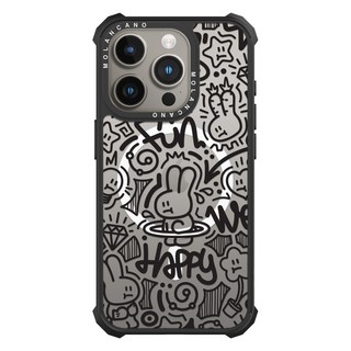 MOLAN CANO 耐衝擊 MagSafe 透明線條畫設計手機殼