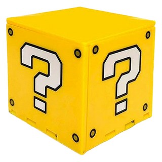 HOHOO Nintendo Switch專用便攜式16合1遊戲卡收納盒 사카, 瑪利歐 問號 黃色, 單一商品, 1個