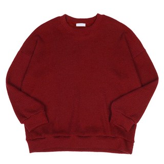 Meosidda 男款羅紋針織Oversize蜂巢織大學T