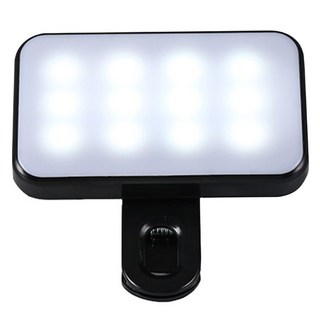 비상 충전식 방송 촬영 셀카 휴대용 핸드폰 LED 3색 조명, 360-2025CSH, 1개