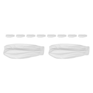 해피무드 다용도 주방 작업용 방수 방유 팔토시 2p x 5개, 화이트