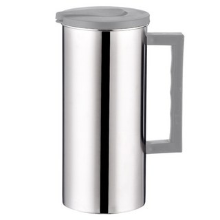 Balunfini 大容量不鏽鋼水瓶, 1個, 銀色, 1.8L