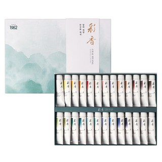 알파색채 뉴 채향 한국화물감 A세트, 20ml, 26색