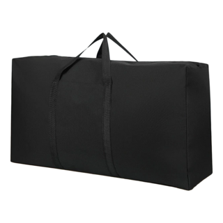 拍平方 搬家收納袋, 120L, 100x48x25cm, 可裝四床寢具, 牛津布, 防潑水, 耐磨防刮, 100 x 25 x 48cm, 黑色, 1個