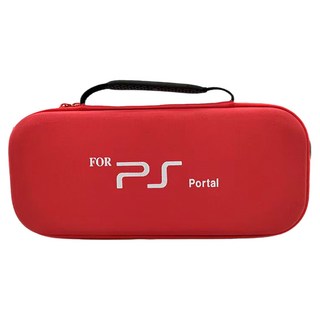 HOHOO PlayStation 5 Portal 直立式便攜硬殼包, 紅色, 單一商品, 1個