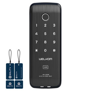 Welcome Soluti輔助鑰匙型指紋識別數位門鎖 WR-303B, 顧客自行安裝
