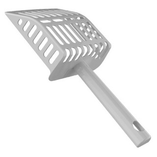 플로우코드 고양이 화장실 플라스틱 모래삽 걸이형, 회색, 1개