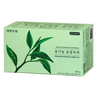 대한다업 유기농 보성녹차, 1.2g, 1개, 100개입