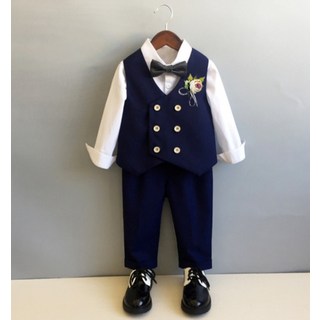 Bebemongstory 男童三件式西裝套裝