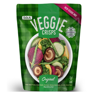 DJ&A 蔬菜脆片 原味零食, 90g, 1個