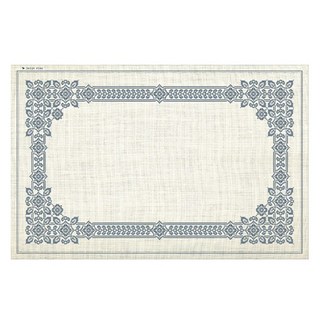 beijaflor 十字繡 PVC 餐墊 Cs45, 黃色, 1個, 33 x 50 cm