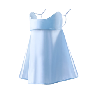 小麥購物 冰絲防曬面罩 E128 48g, 藍色, 3個