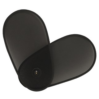 히키스 간편부착 각도조절 햇빛가리개, 블랙, 1개