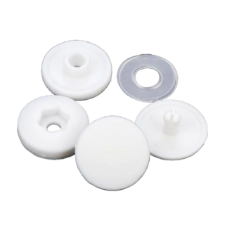 小麥購物 子母扣 Y868 1g, 20組, 白色