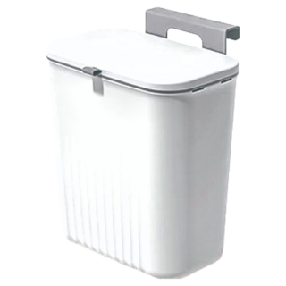 小麥購物 壁掛式垃圾桶 C278, 復古白