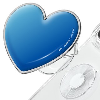 Song's Design 可拆卸替換式手機支架, 愛心 G03 天空藍, 1個