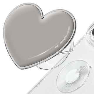 Song's Design 可拆卸替換式手機支架, 愛心 032 原色鈦金屬, 1個