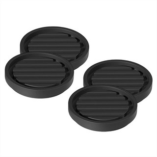 ALLHI 家具沙發家電地板保護防滑防位移橡膠墊 圓形, 4個