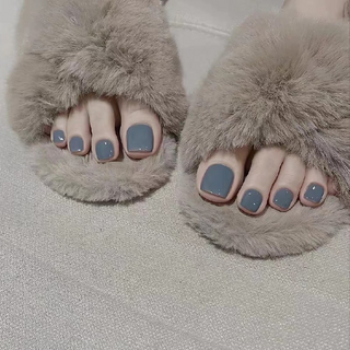 B2WIN 延長足部美甲片 24款組合, 1個, Y53藍色