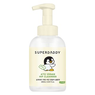 SUPER DADDY 異膚純素屁屁清潔露, 280ml, 1個