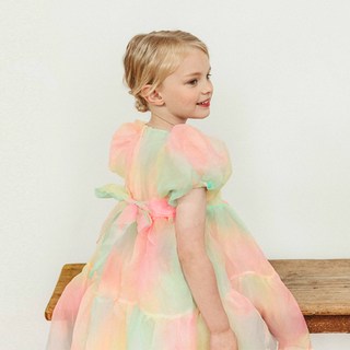 woojooi 女童極光洋裝