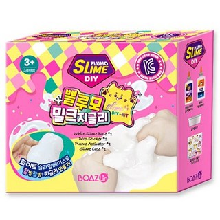 BOAZLin 쁠루모 DIY 牛奶果凍史萊姆 400g, 1個, 混合色