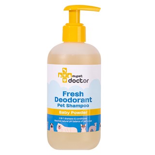 마이펫닥터 프레쉬 데오드란트 펫 샴푸 베이비 파우더향, 300g, 1개