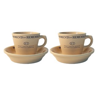 BELUZ casa Moment The Cafe 雙人咖啡杯組, 1套, 象牙白