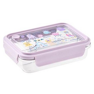 LocknLock 樂扣樂扣 3格分裝Tritan便當盒 1L, 紫羅蘭色, 1個