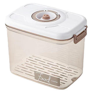 拍平方 B款大容量抽真空保鮮盒, 食品級AS+矽膠材質, 適用-20~90°C, 2.7L, 1個