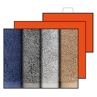 Songwol 松月 Proud 飯店毛巾 165g 30支精梳棉 4入禮盒組 + 提袋, 1套, 隨機出貨