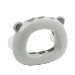 小麥購物 小熊三格牙刷架 G765 12.8 x 11 x 3.5cm 44g, 5個, 鯊魚灰