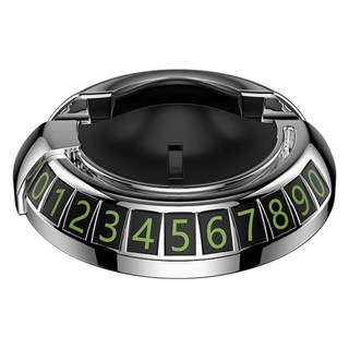 2 in 1 儀表板電話號碼牌手機支架, 銀色, 1個