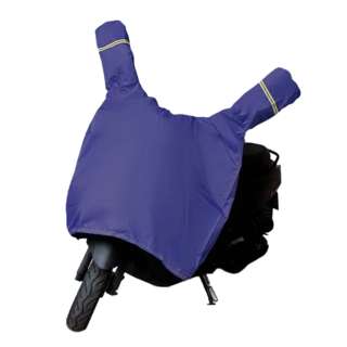 YORI 優里 獨家訂製 機車龍頭罩 深藍色 高級滌塔夫材質 有耳款, 94 x 82cm
