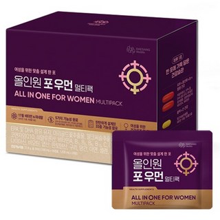 대상웰라이프 정품 올인원 포 우먼 멀티팩 멀티비타민 28회분, 72.8g, 1세트