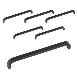 MONESPACE Korando 家具把手 160mm, 黑色, 6個