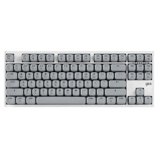 지클릭커 몽당연필 풀 윤활 무선 블루투스 기계식 키보드, 제조사축, SP-87K, 문스톤 그레이