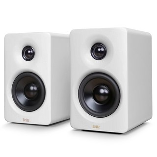 브리츠 블루투스 v5.3 홈스튜디오 모니터 스피커, BR-Monitor6, 화이트