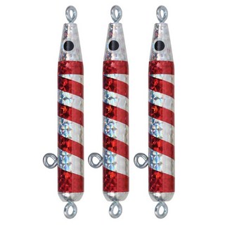 싸파 더블킬 봉메탈 지그, 실버레드, 3개, 300g