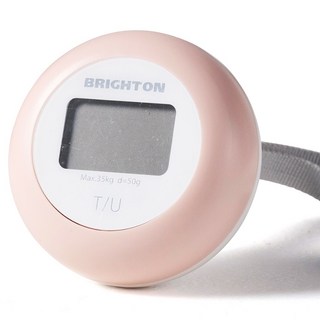 BRIGHTON 便攜式自動充電迷你輕量電子秤, 1個, BTL1800(粉紅色)