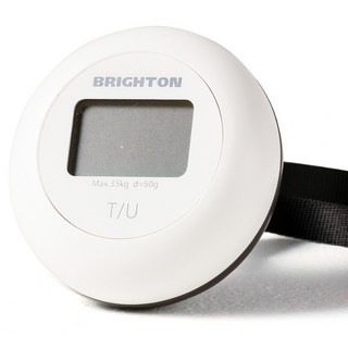BRIGHTON 便攜式自動充電迷你輕量電子秤, 1個, BTL1800(白色)