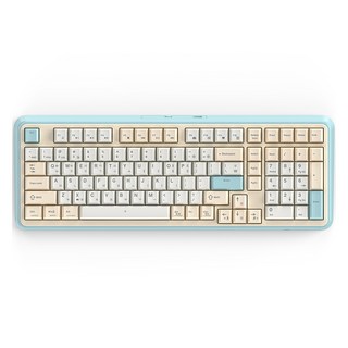 Gdevil 粉彩有線機械式鍵盤 102鍵, 冰藍色, 紅軸, G812