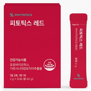 PHYTOTICS 必多提斯 藤黃果&益生菌粉隨身包 紅色 30條入, 60g, 1盒