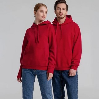 Elsso 男女通用 素色 基本 寬鬆版型 彩色 口袋 連帽T恤